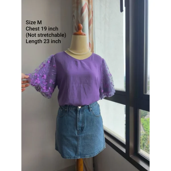 Floral Women Preloved Clothes Blouse  Long sleeve  Korean Style