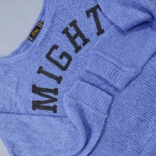 my-11134207-7rase-m1bf80xm01v50a.webp Women Blue Knitwear Preloved Crop Top