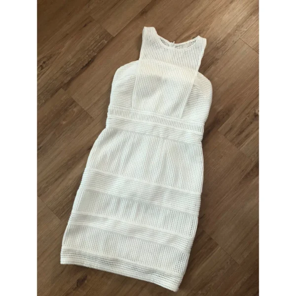 my-11134207-820ld-mjzjbzgzcd1ge0.webp PRELOVED BEBEBUTTERFLY White Mini Dress Size M