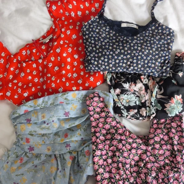 Floral Women Preloved Clothes Blouse  Long sleeve  Korean Style